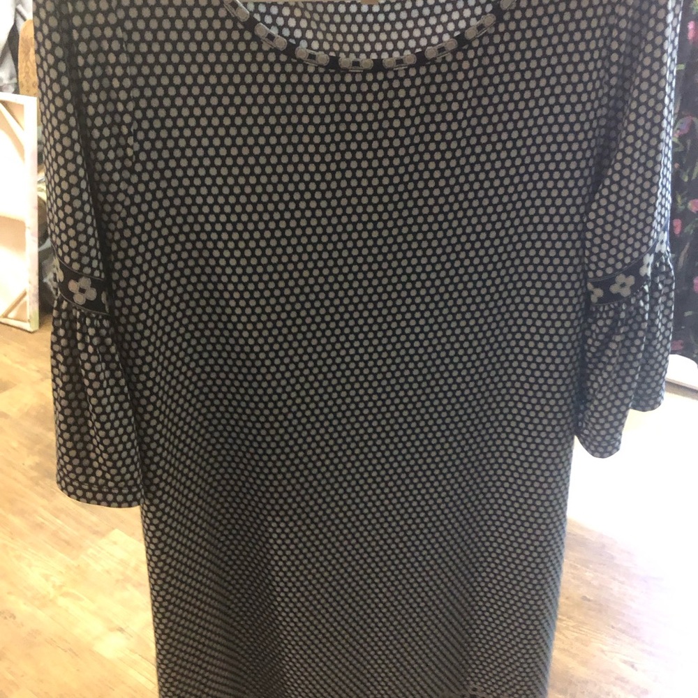 Max Studio Black and White Patterned Dress